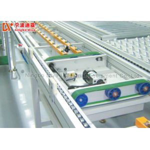 Flexible Slat Top Chain Conveyor , Customized SS Slat Chain Conveyor