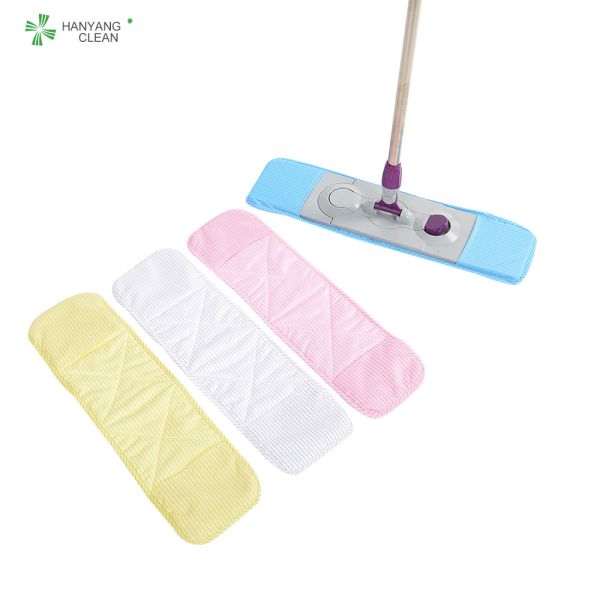 Buy Adjustable Length Replacement Mop Head ESD Microfiber Cleanroom Mop at wholesale prices