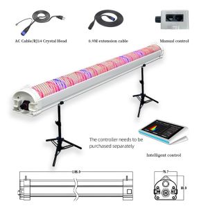 Dimmable Full Spectrum LED Grow Lights For Vegetable Seedlings