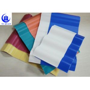 Nonflammable material PVC Corrugated Plastic Roof Tiles Good Insulation For