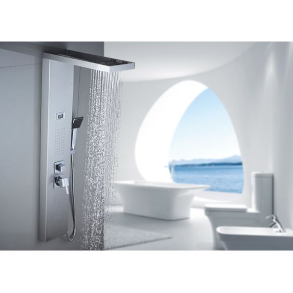 Buy ROVATE Cold / Hot Water Wall Mount Shower Panel With Back SPA Sprayer at wholesale prices