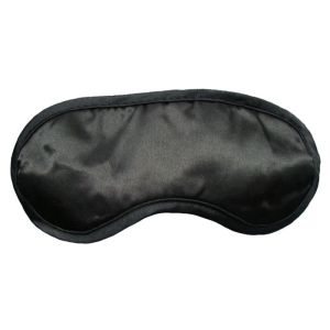 Normal Black Sleep Blindfold Eyemask Customized Logo / Material / Size / Color