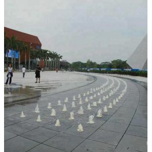 Medium Size Dry Floor Color Changing Water Fountain