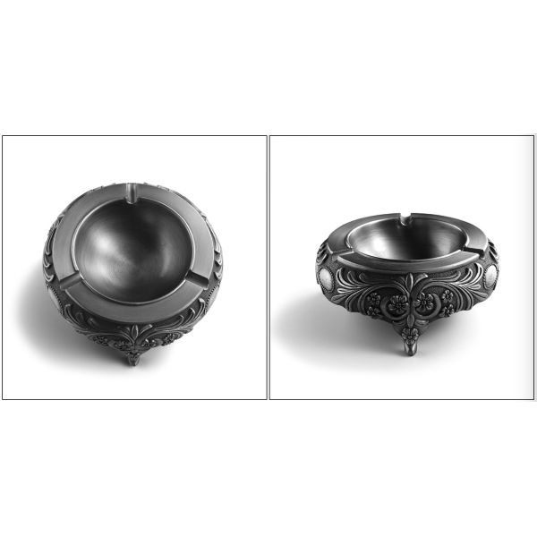 Customized 60mm Height Metal Pocket Ashtray Censer Design