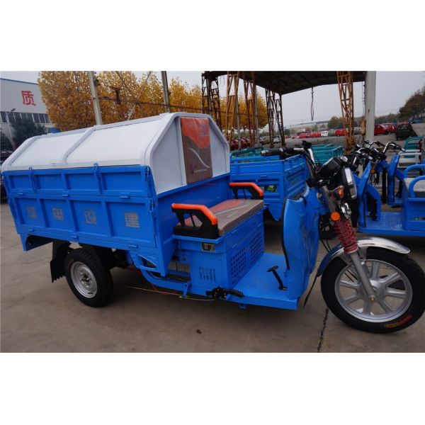 Special Three WheelTricycle/ Big Garbage Cabin Garbage Container shelf Lift Truck