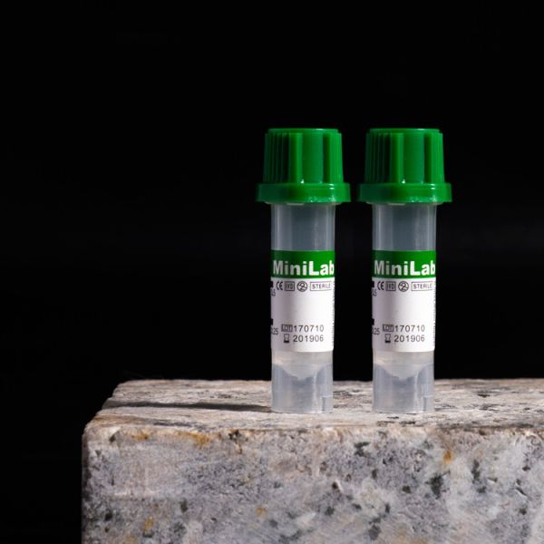 Buy Green Capillary Blood Collection Tube Stress Free Sodium Heparin Additive at wholesale prices