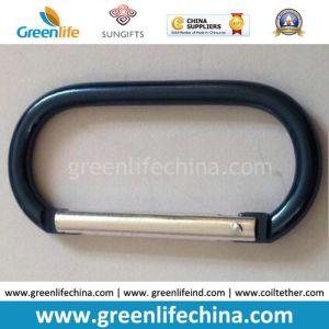 Custom colorful aluminum metal ring rabbit head carabiners from direct Shenzhen
