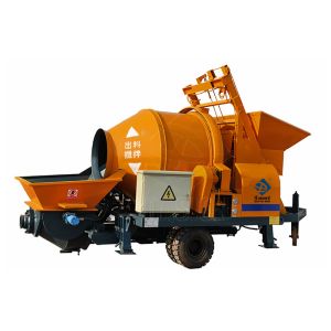 Hydraulic Concrete Mixer Pump / Cement Pumping Machine 40m3 Mobile Self Loading