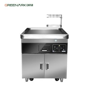 Commercial Kitchen Multifunctional Mobile Teppanyaki Grill Table with Double