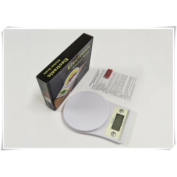 Ultra Slim Design Electronic Kitchen Scales With No Screws On Surface