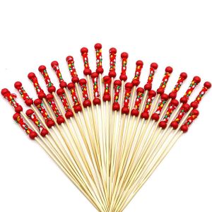 12cm Natural Bamboo Food Picks Skewers Toothpicks For Party Bar
