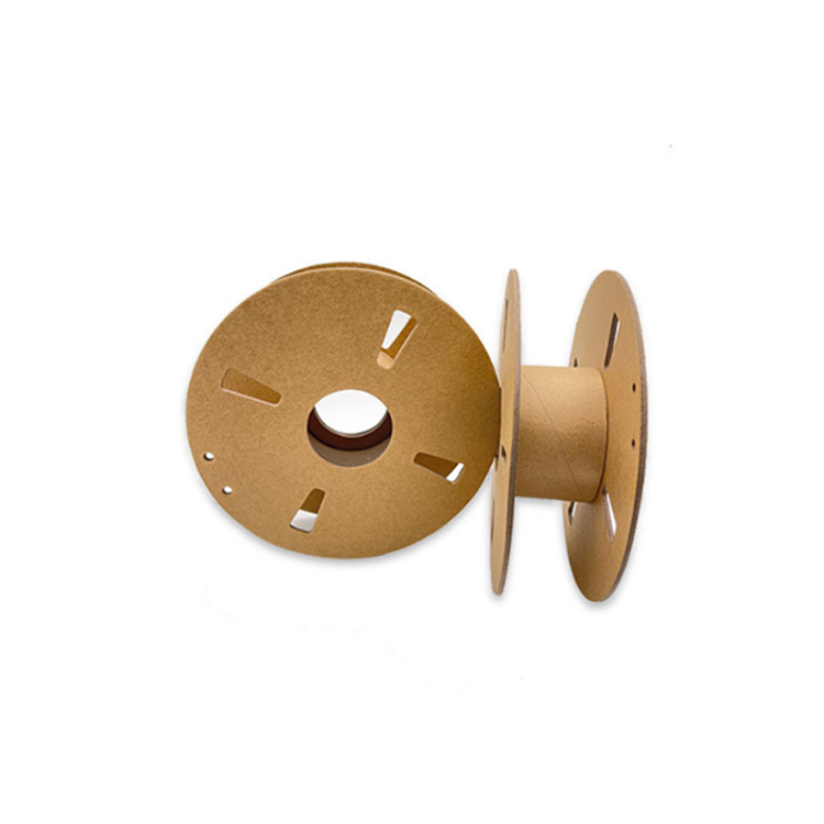 Quality Custom Eco-Friendly Kraft Paper Wire Spool with Anti-Curl and UV Coating for Consumer Electronics for sale