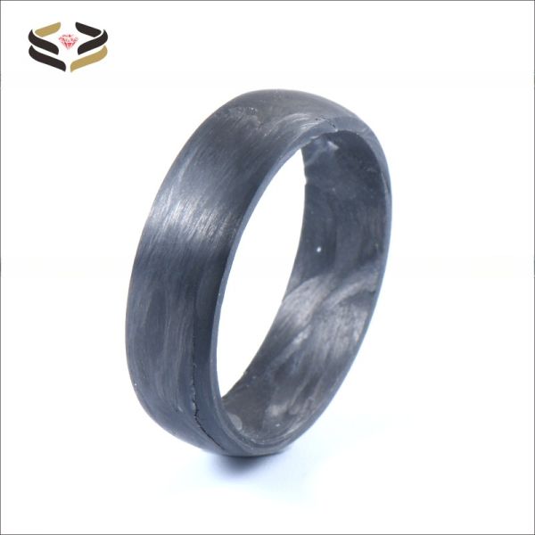 6mm 8mm Black Carbon Fiber Ring for Men and Women Main Stone N/A Setting Type Invisible Setting