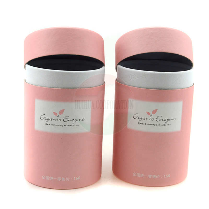 Biodegradable White Cardboard Paper Cans Packaging Embossing