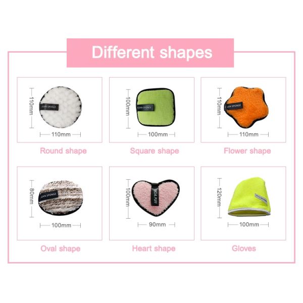 Wholesale Microfiber Cotton Face Cleaning Discharge Makeup Powder Remover Sponge Puff