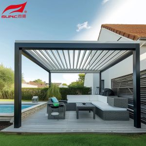 Smart Pergola Aluminium Waterproof Windproof Controllable