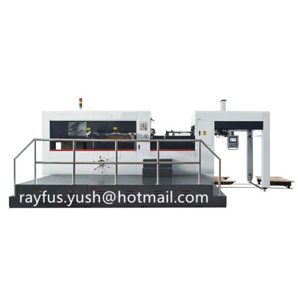 Buy Automatic Carton Box Manufacturing Machine / Flat Bed Die Cutting Machine at wholesale prices