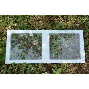 Avialable Tempered Glass Bathroom Shelf with Customized Logo and Silk Screen