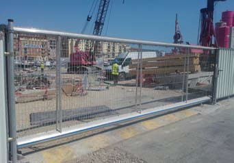 Buy M500 Slidinggate 7m left Electric Heras Security Fencing at wholesale prices