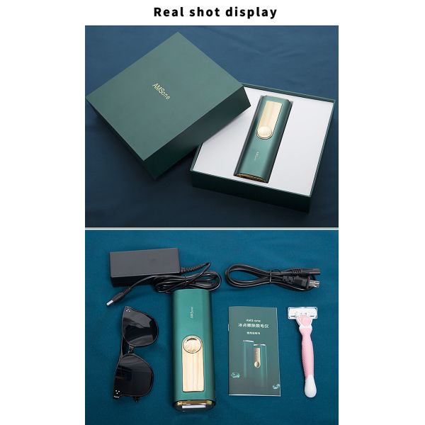 Portable Freezing point Hair Removal Epilator IPL Ice Cooling Permanent Hair Removal instrument For Home Use