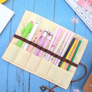FRESH AND FASHIONABLE LARGE CAPACITY PEN BAG PENCIL CASE SIMPLE CREATIVE JUNIOR