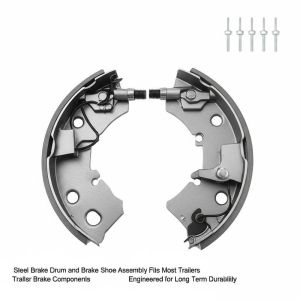 Quality Steel Brake Drum and Brake Shoe Assembly Fits Most Trailers Trailer Brake Components Engineered for Long Term Durability for sale