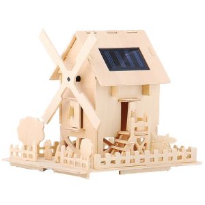 Fashionable Wooden Montessori Toys Solar Learning Toys Solar House