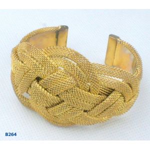 Elegant OEM / ODM metal bangles with gold plated