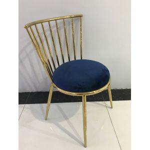 Flexible Smooth 45cm 81.5cm Stainless Steel Dining Chair