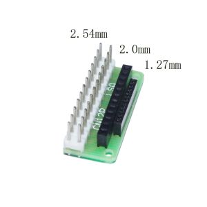 1.27mm Female to 2.00mm 2.54 mm Male Pin Headers Adapter PCB Board Converter Kit