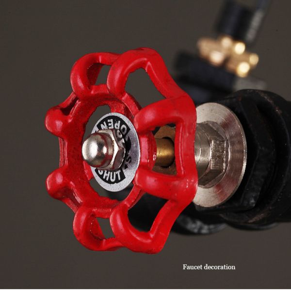 Retro American Iron Dining Room Chandelier Restaurant Bar Kitchen Light Ring Loft Pendant Light(WH-VP-229)