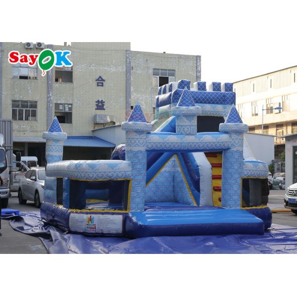 Buy 1000D Inflatable Theme Park Bounce House Commercial Castle Playground at wholesale prices
