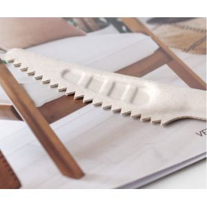 Eco Friendly Compostable Cutlery Plant Based Sugarcane Bagasse Pulp Knife