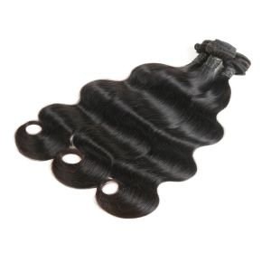 7a Grade 10-24 Inches Brazilian Natural Short Black Body Wave Hair