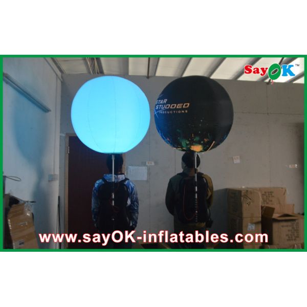 Buy Durable Tripod Ball Inflatable Lighting Decoration , Printing Led Inflatable Advertising Balloon at wholesale prices