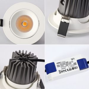 Quality BRIDGELUX Dimmable 12W LED Spotlight Ceiling 30W Consumption 24deg Ra90 for sale