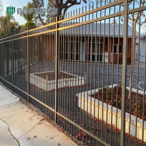 Double-Layered Steel Modern Tubular Fence Extra Security