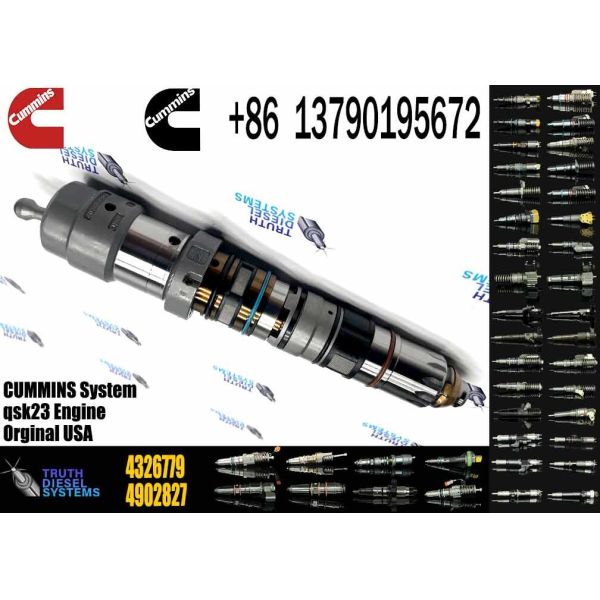 Common rail injector fuel injecto 4326779 4928346 4928349 for QSK23 Excavator QSK23 QSK45 QSK60