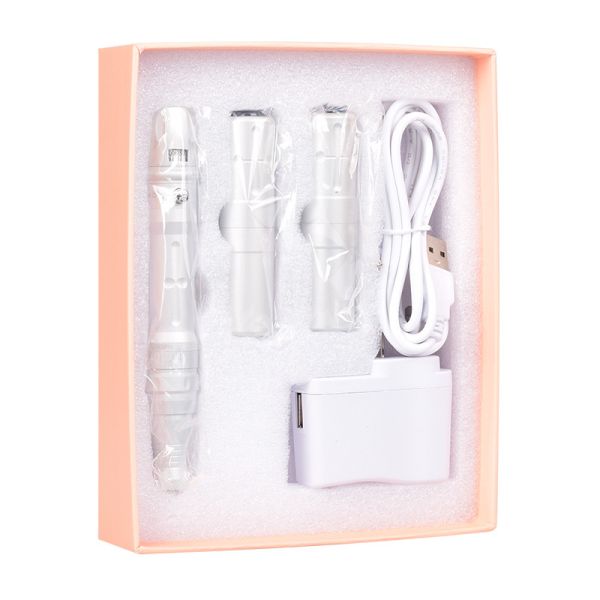 Silver Pink Wireless Permanent Makeup Machine With 2 Battery Private