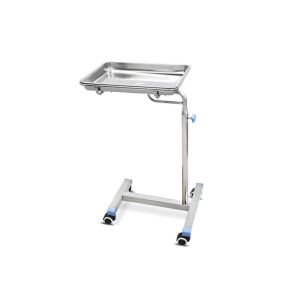 China Medical Trolley Stainless Steel Mayo Table With Height Adjustment on sale