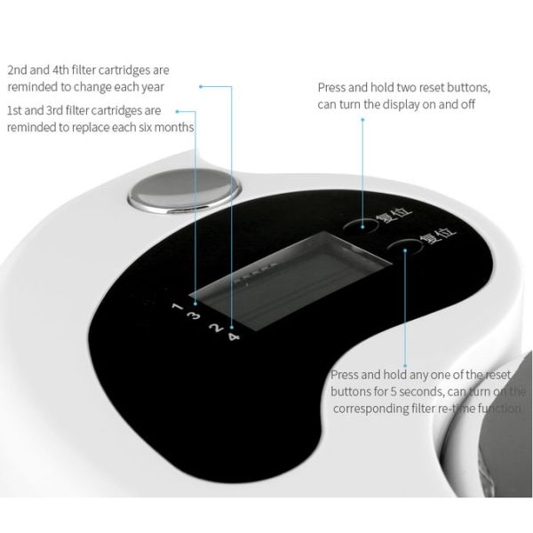 UF Membrane Ionizer Mineral Water Filter , Countertop Alkaline Water Purifier