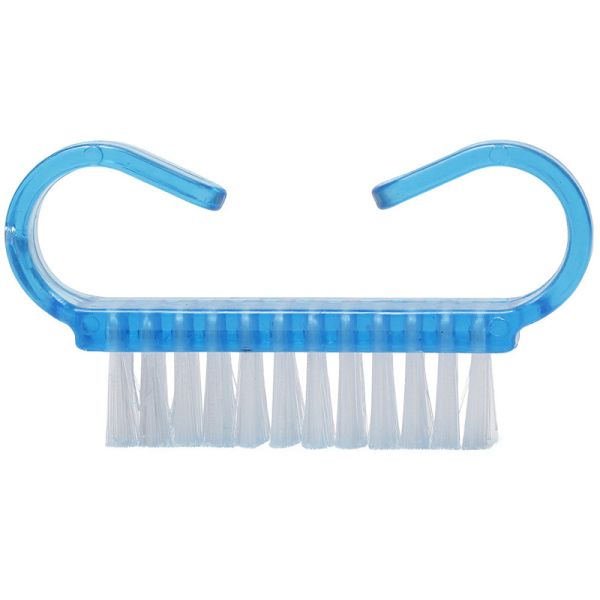 Plastic Handle Nail Brush with Four Rows of Nylon Bristles Easy to and Effective