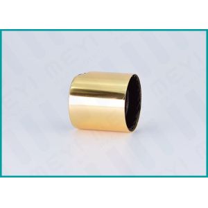 Glossy Gold Disc Top Cap , 28/410 Bottle Caps And Closures For Body Creams