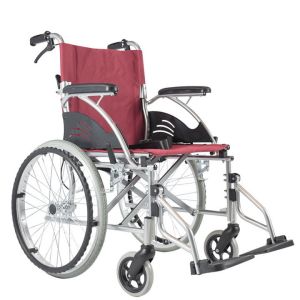 Aluminum Alloy Lightweight Folding Manual Wheelchair