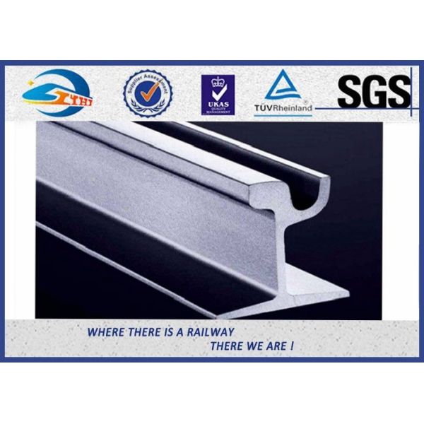59R / 60R Grooved Railroad Steel Rail for Tram Rail BS EN14811 2006 U75V 12M
