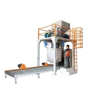 China Flour Cereal Jumbo Bagging Machine Automation Bulk Bag Filling Station on sale