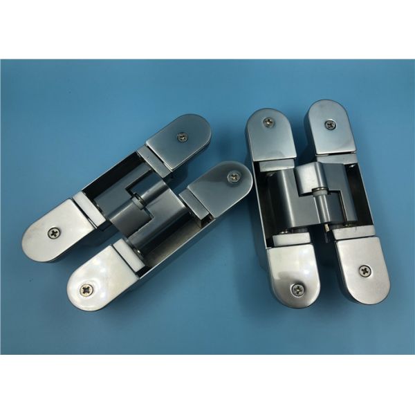 Zinc Alloy 3D Concealed Hinges With Pearl Chrome Surface Finishing