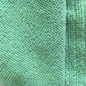 White 100% polyester microfiber single side design towel