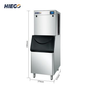 150kg Automatic Ice Machine 110kg Storage Air Cooling Commercial Ice Cube Maker