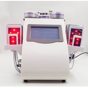 Purple RF Laser Lipo And Cavitation Machine 6 In 1 Cellulite Fat Removal Machine
